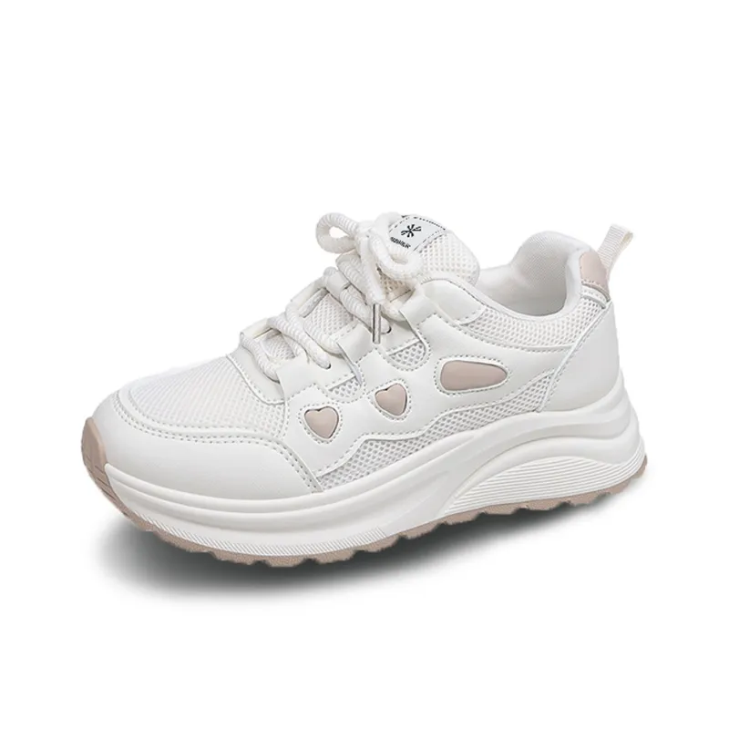 YUZHAOLIN Anti Slip Wear Resistant Low Top Chunky Sneakers Women's-3