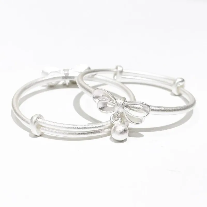Kim Heng Hee S999 Fine Silver Bangles Kids'-0