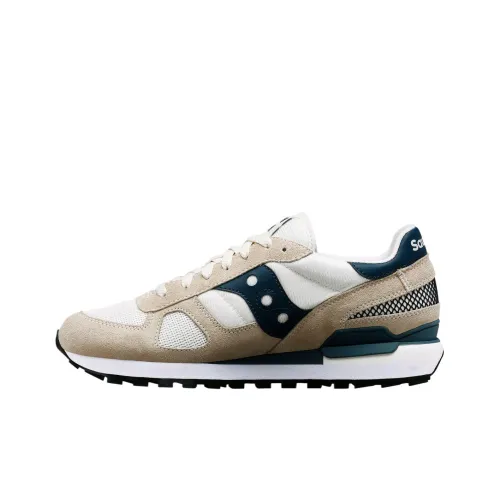 Saucony Shadow Original Abrasion Resistant Low Top Training Shoes Men's White Gray
