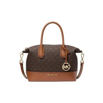 MICHAEL KORS Coated Canvas Handbag Trumpets Women's Brown