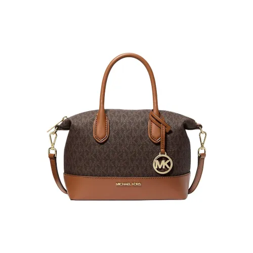 MICHAEL KORS Coated Canvas Handbag Small Size Women's Brown