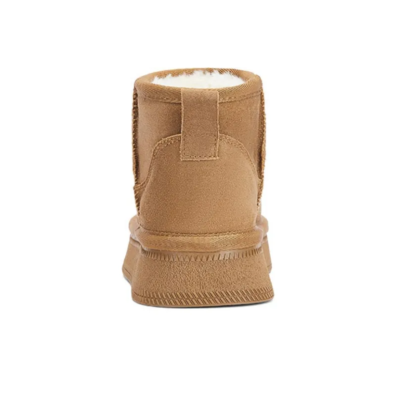 DAPHNE Short Snow Boots Women's Brown-3