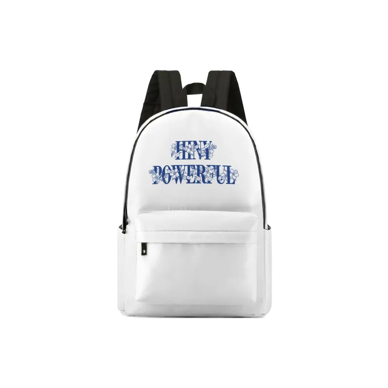 HINY Polyester Backpack 13 Inch Laptop Bag Regular Unisex White-18