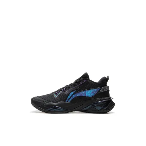 LINING YOUNG Anti Slip And Wear Resistant Rebound Support Children's Basketball Shoes Black Kids'