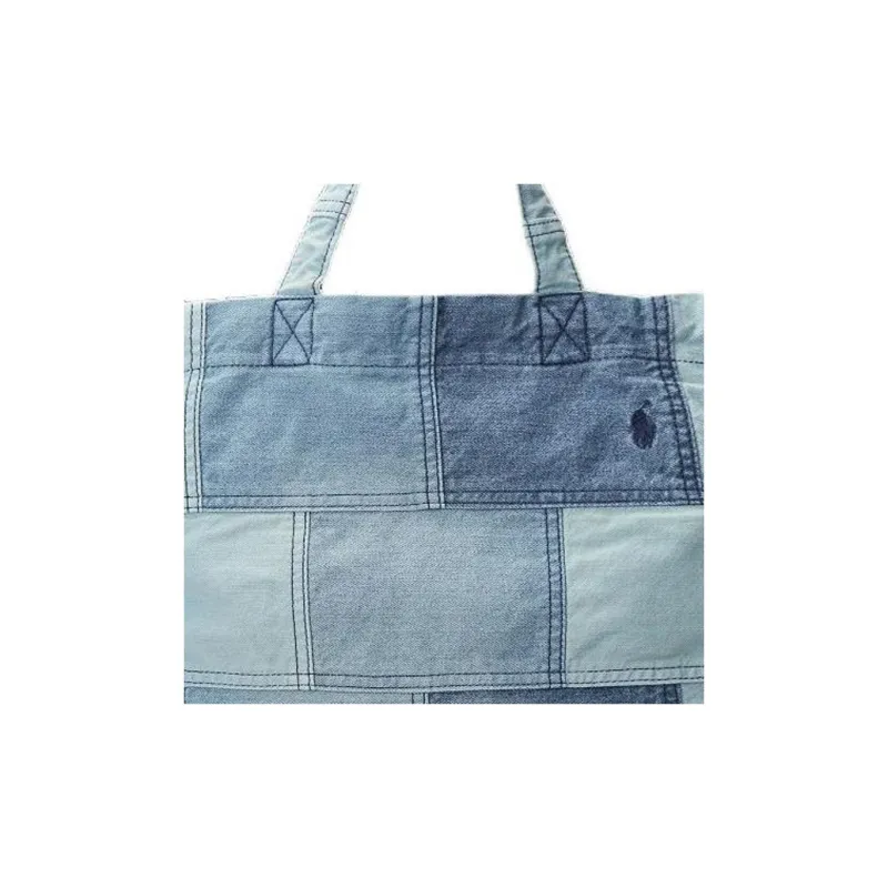Polo Ralph Lauren Fabric Tote Bag, Shopping Bag, Shoulder Bag, Handbag Men's Blue-4
