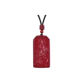Stone On The Line Cinnabar Pendants Unisex