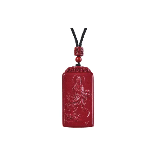 Stone On The Line Cinnabar Pendants Unisex