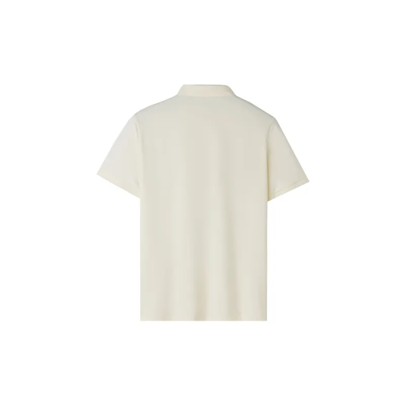 HLA Polo Shirts Men Beige Yellow 52-1