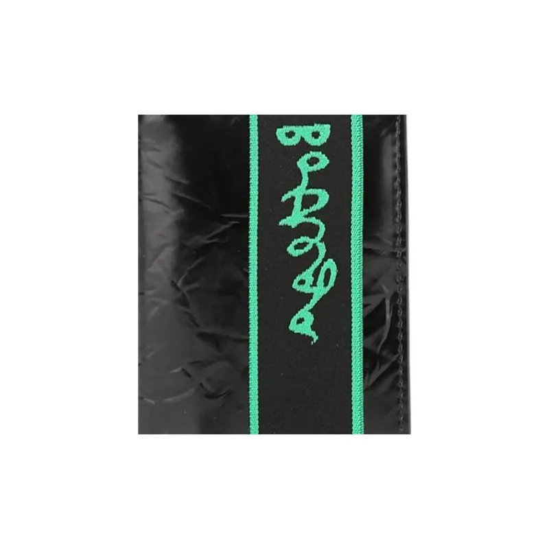 Bottega Veneta Elastic Band Bi fold Card Case Black / Green-3