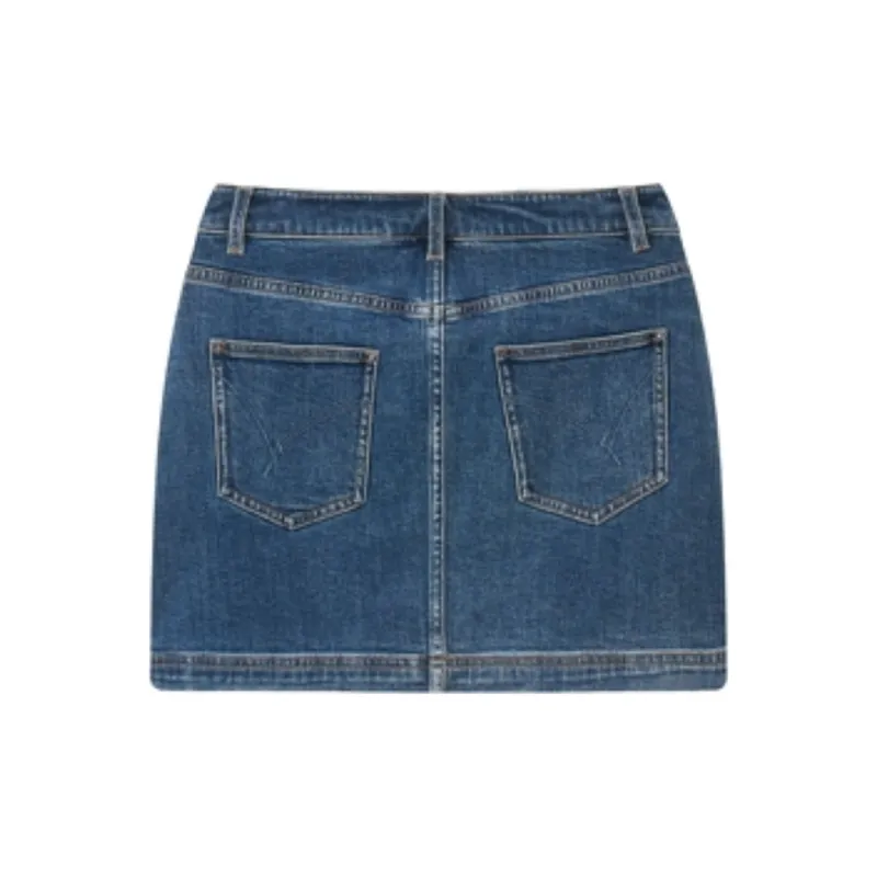 Bebe Denim Short Skirts Women's Blue-1