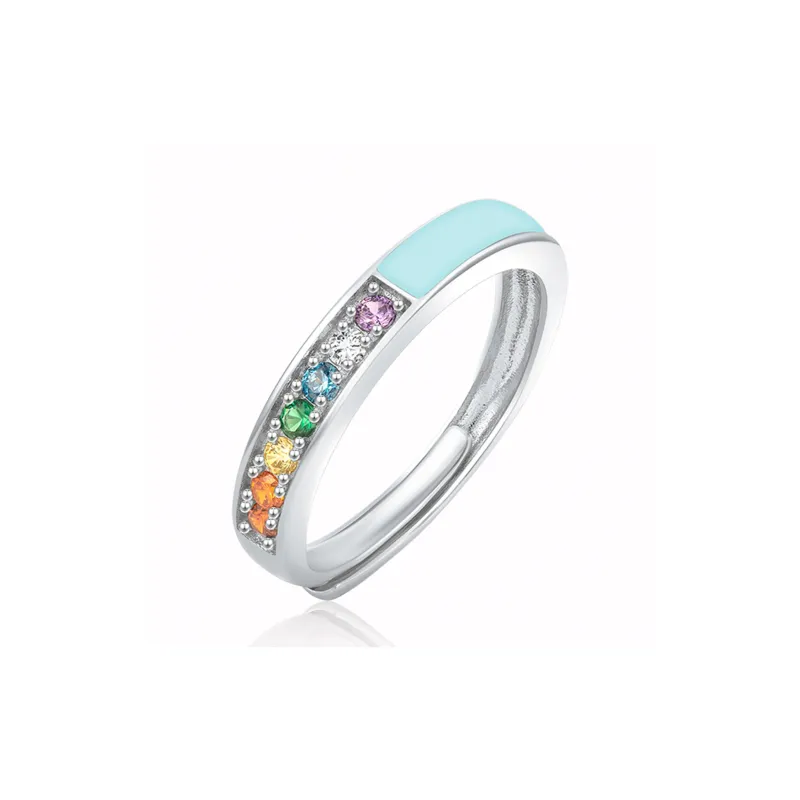 SIMPLE JOYS S925 Silver Rings Unisex-6