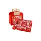 Knitted Fabric Small Hundred Blessings Blanket (127*160CM)+Mugwort Health Hammer+Felt Bag