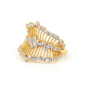 HYMAN KEVIN Alloy Synthetic Cubic Zirconia Rings Women's