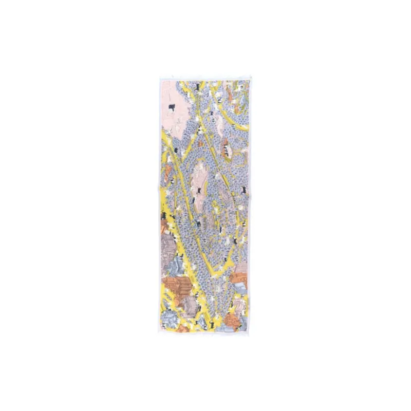 INOUITOOSH Wool Knit Scarves Women's Multicolor-1