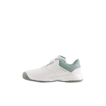 DECATHLON Cushioning Wear Resistant Mid Top Kids Lifestyle Shoes Ecru/Jade Green Kids'