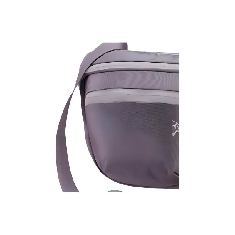 Arcteryx Mantis 2 Nylon Fabric Patchwork Sling Bag Fanny Pack Crossbody Bag Shoulder Bag Unisex Light And Shadow Purple-2