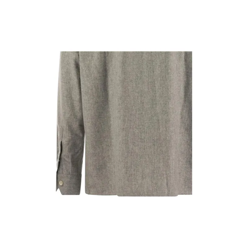 Brunello Cucinelli Flap Pocket Long Sleeved Shirt-8