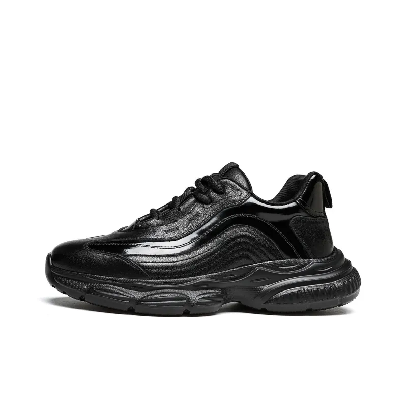 MILLIE'S Low Top Chunky Sneakers Men's Black-0