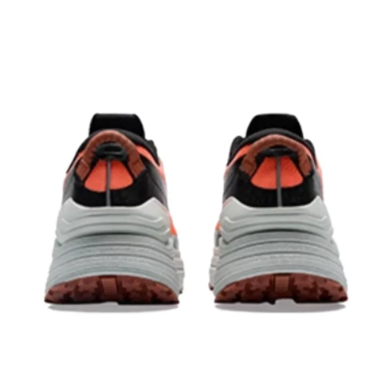 XTEP Wear Resistant Slip Resistant Cushioning Low Top Sprint Running Shoes Men's Orange Black-2