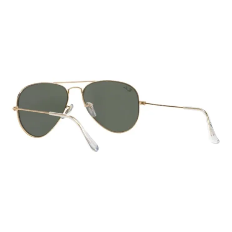 RayBan Metal Aviator Sunglasses Unisex Green-3