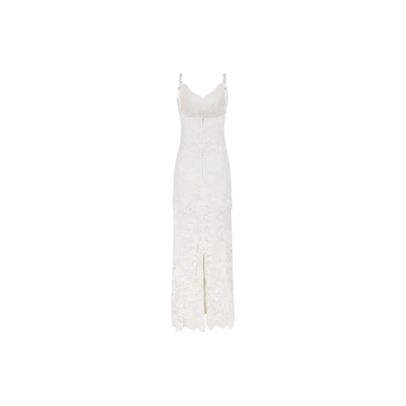 Paco Rabanne Lace Detailed Sleeveless Maxi Dress-1