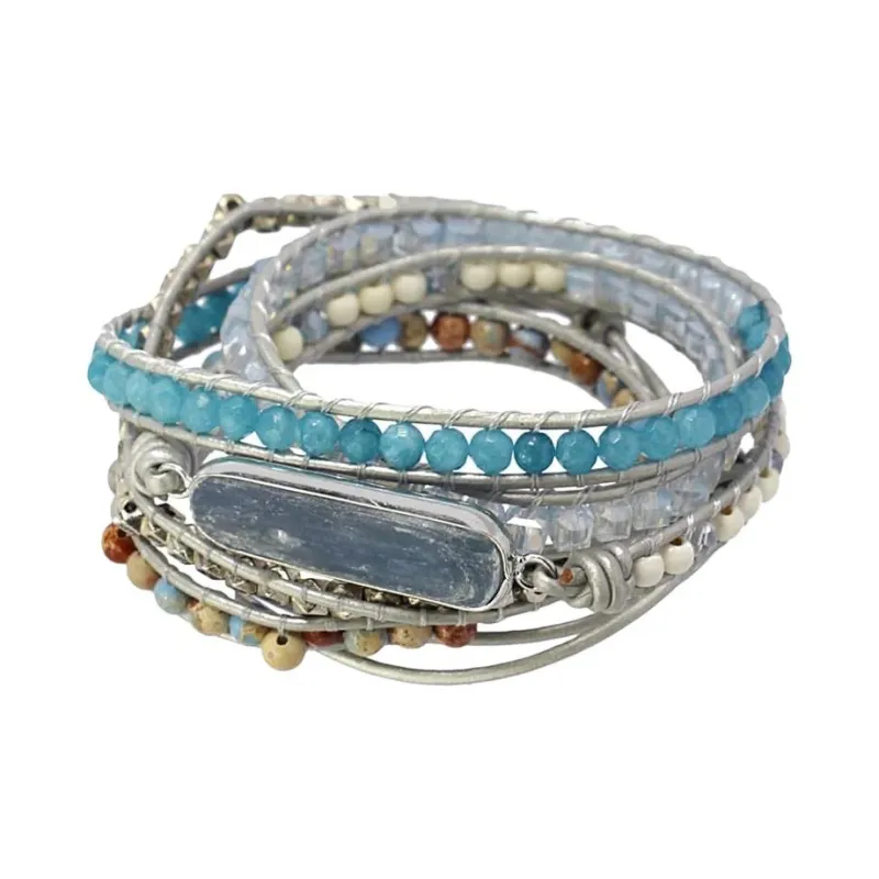 ANARTXY Surgical Steel Stone Crystal Bracelets Women's Multicolor-6