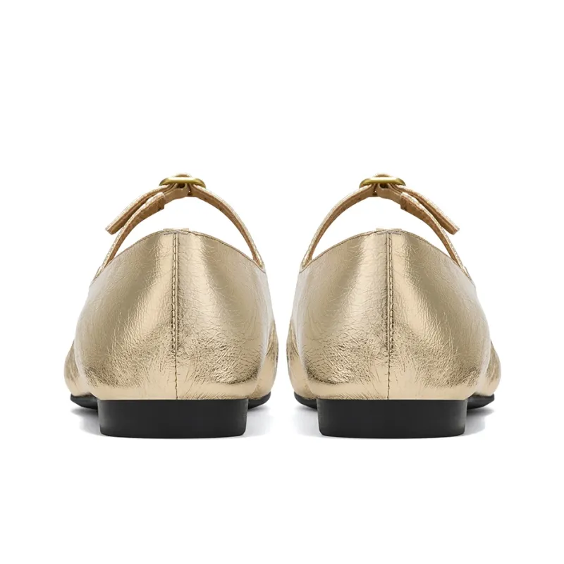 GG CC Flat Mary Jane Shoes Ballet Unlined Shoes 1.5cm Women's-10