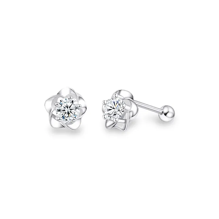 ETAHLOVE Sterling Silver Stud Earrings Women's Bestie Girlfriend Birthday Surprise Anniversary Commemoration-0