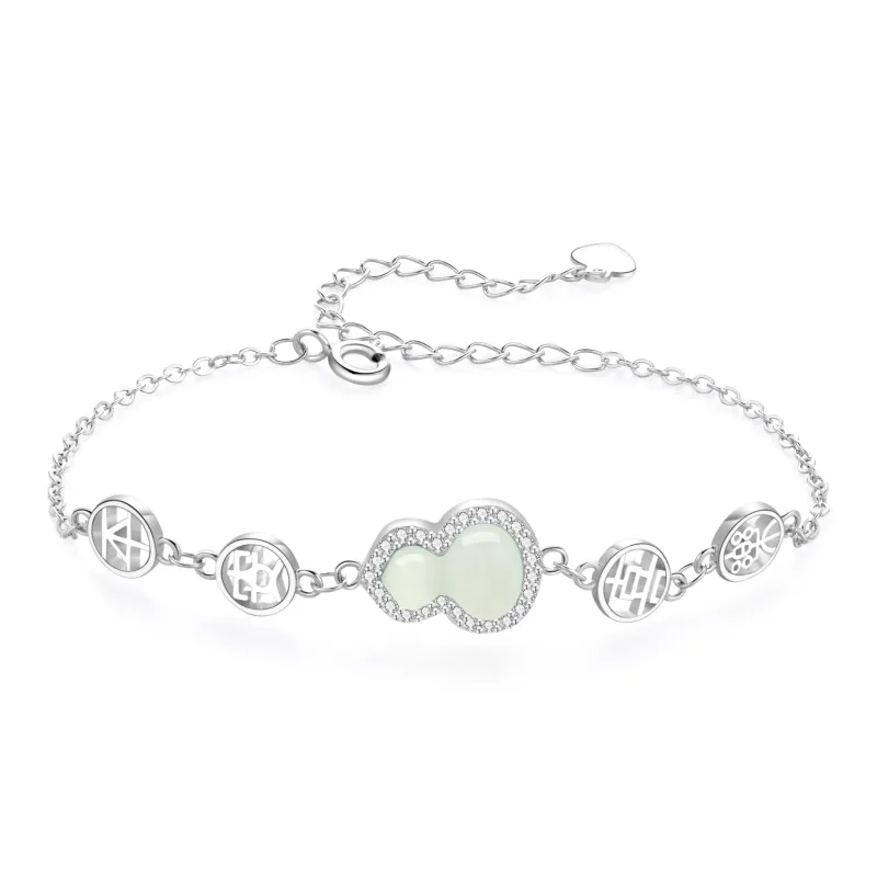 Lao Feng Xiang S925 Sterling Silver Bracelet Girl Women's-0