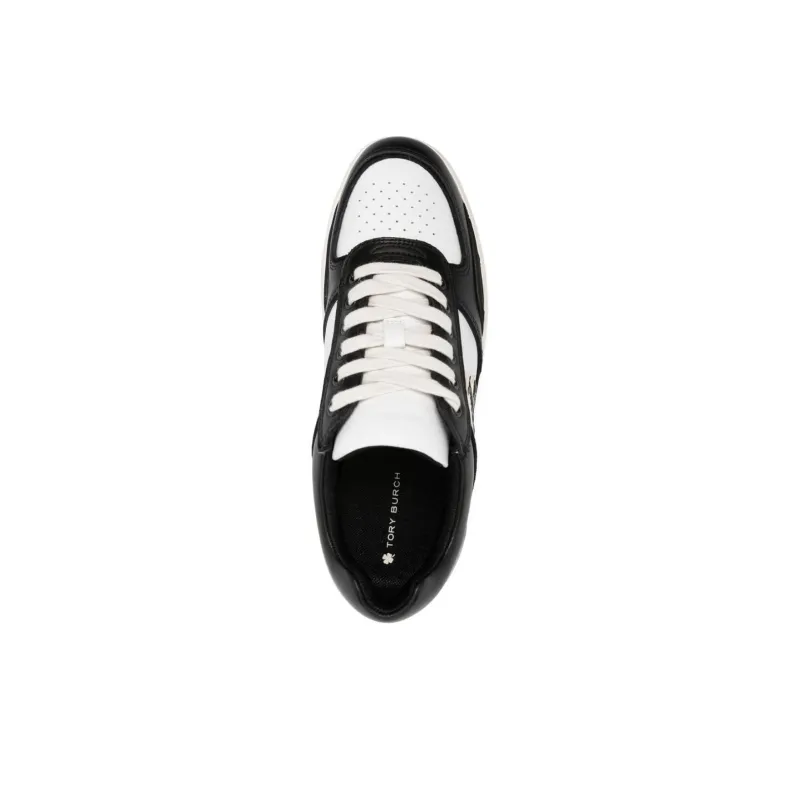 TORY BURCH Clover Court Colour-block Leather Sneakers-4
