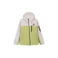 Iridescent White/Olive Green