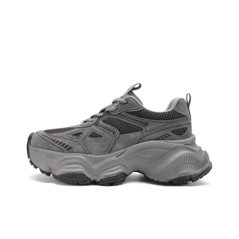 Safiya Low-Top Chunky Sneakers Women's Gunmetal-11