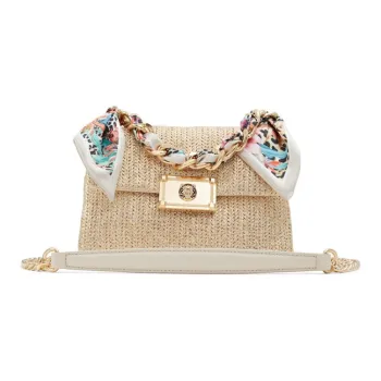 ALDO Artificial Leather Crossbody Bag Medium Size Women's Natural