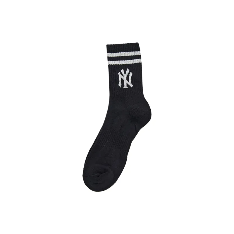 MLB New York Yankees Mid Calf Socks Unisex 1 Pack Black-0