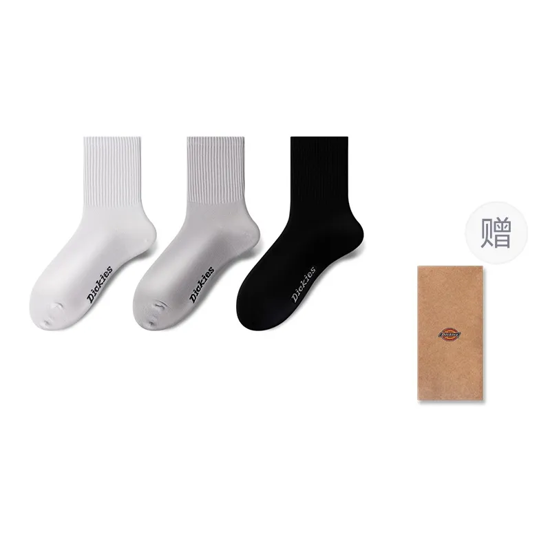 Dickies Comfortable Fall And Winter Crew Socks Unisex-12