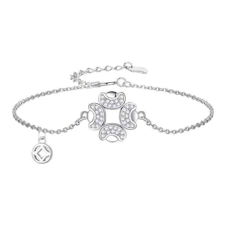 SINO GEM 925 Sterling Silver Bracelets Women's-0