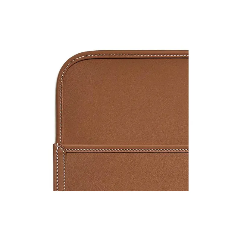 HERMES Jige Swift Calfskin Clutch Women's 37 Gold Gold-3