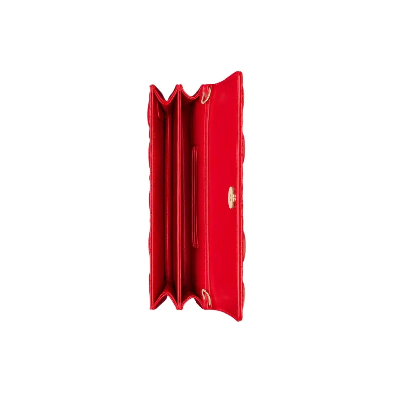 DIOR My Dior Sheepskin Shoulder Bag, Crossbody Bag, Handbag Mini Women's Red-4