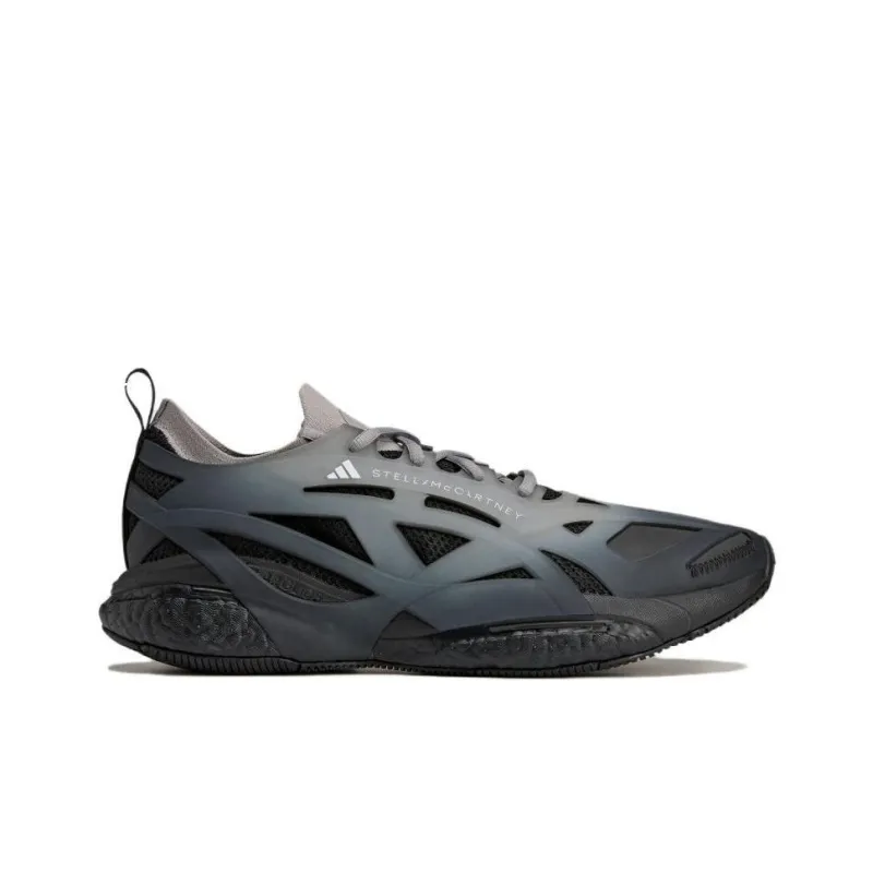 Adidas Solarglide Anti Slip Wear Resistant Low Top Casual Running Shoes Men's Black Gray Color-1