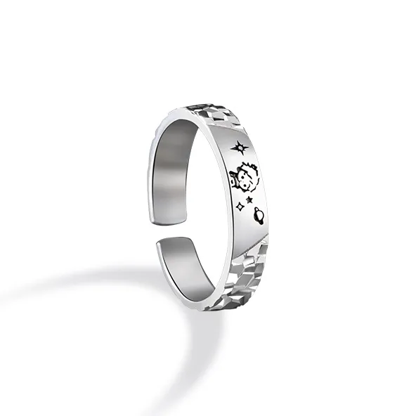 CLARKIA FLOWER S925 Silver Rings Unisex-7