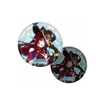 GenShin Marlene Kinich Kazine Shinoning Nata Theme Collection Figure Print Oloren Chaska Genshin Badges