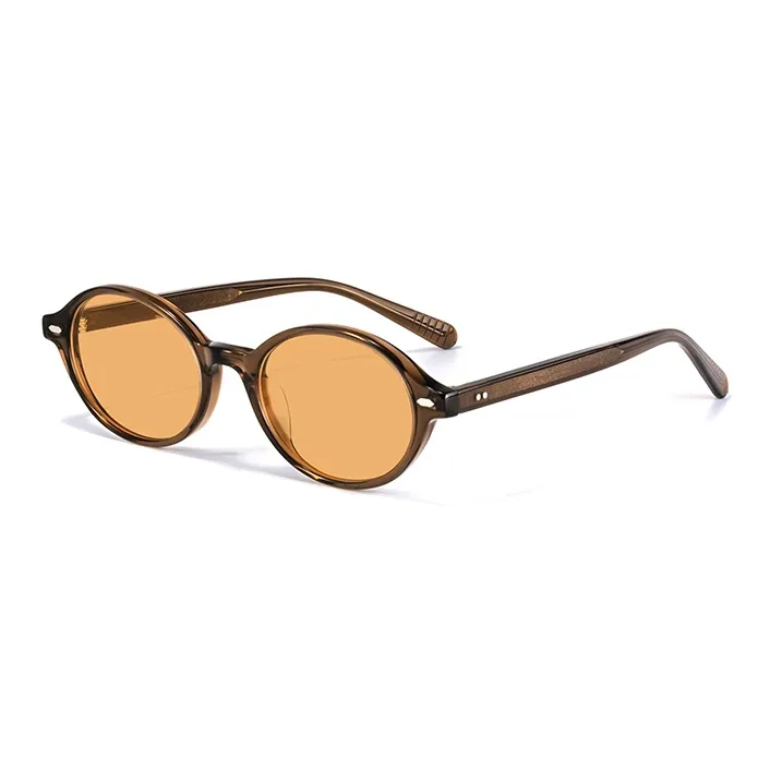 PARMU Plate Frame Oval Sunglasses Unisex-4