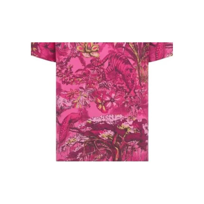 DIOR T-Shirt Women's Pink Purple-4