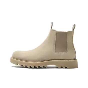 ZARA Short Chelsea Boots Men's Beige