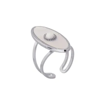 ANARTXY Surgical Steel Shell Rings Women's Silver/Gold