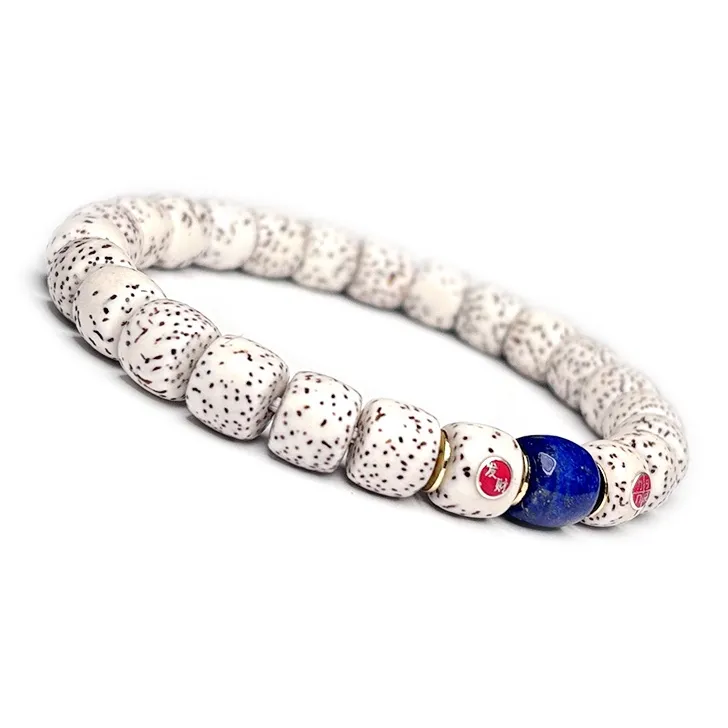 MOUNTAINS AND MANS Star Moon Bodhi Seeds New Chinese Style Good Luck Beaded Bracelet Unisex-3