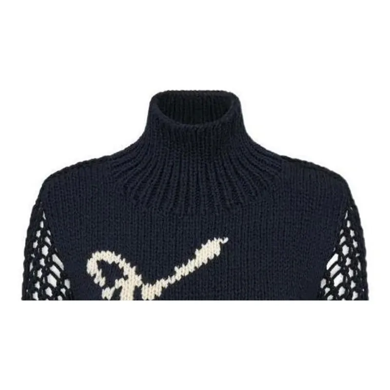 DIOR Inlaid High Neck Jumper-2