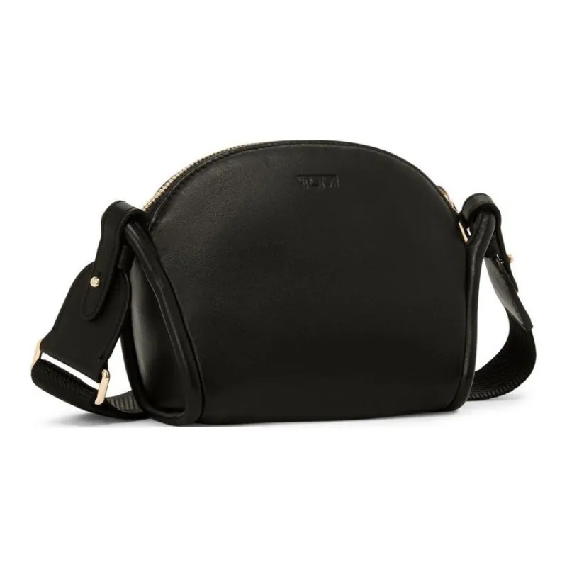TUMI Leather Shoulder Bag Crossbody Bag Mini Women's Black-2