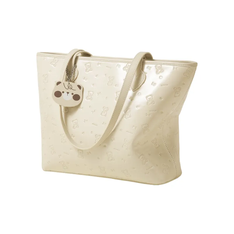 AILUXI Synthetic Leather Shoulder Bag Women's Moon White-1