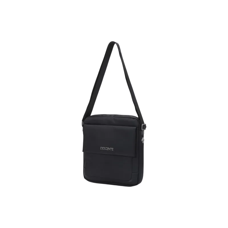 DESCENTE Nylon Crossbody Bag Medium Size Men's Black-1